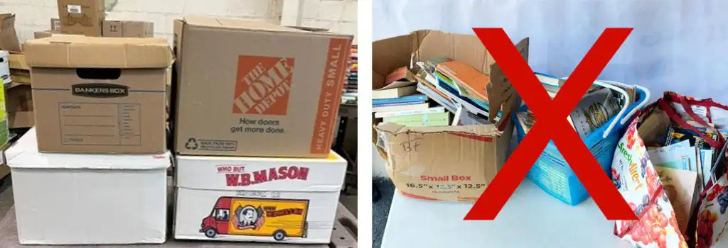 Books accepted and not accepted